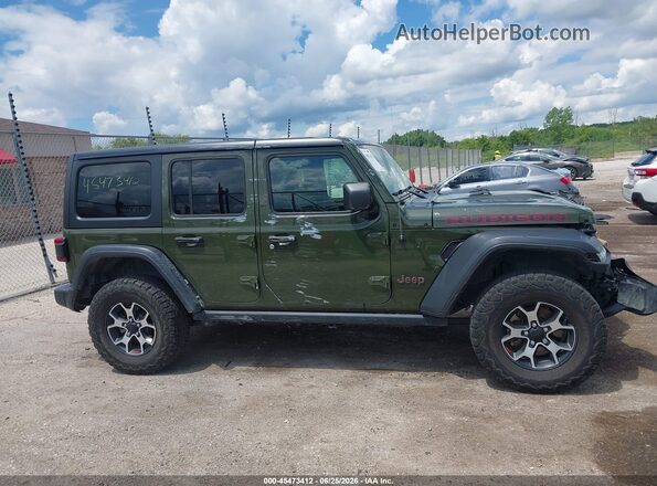 1C4HJXFN6MW620673 2021 JEEP WRANGLER UNLIMITED Зеленый Вид задней части салона