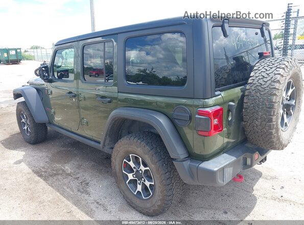 1C4HJXFN6MW620673 2021 JEEP WRANGLER UNLIMITED Зеленый Задняя левая четверть