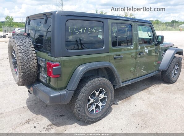 1C4HJXFN6MW620673 2021 JEEP WRANGLER UNLIMITED Зеленый Задняя правая четверть