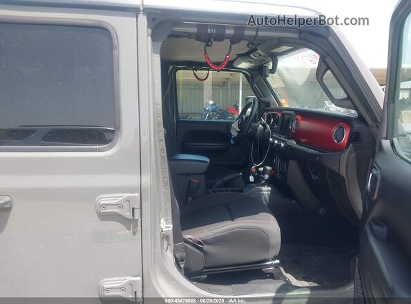 1C4HJXFN6MW741185 2021 JEEP WRANGLER UNLIMITED Gray Вид салону спереду