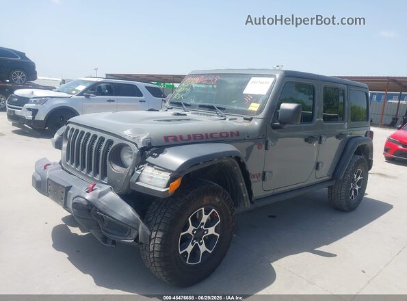 1C4HJXFN6MW741185 2021 JEEP WRANGLER UNLIMITED Gray Передня ліва чверть