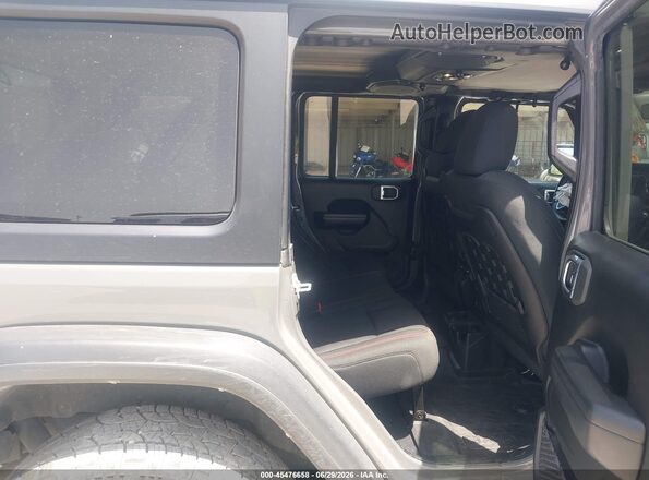 1C4HJXFN6MW741185 2021 JEEP WRANGLER UNLIMITED Gray Вид наклейки з VIN-кодом