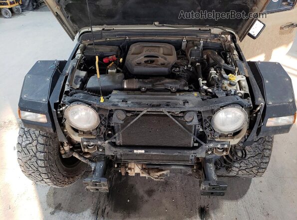 1C4HJXFN6NW276554 2022 JEEP WRANGLER Tan Widok komory silnika