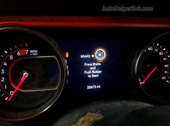 1C4HJXFN6NW276554 2022 JEEP WRANGLER Tan Widok zestawu wskaźników