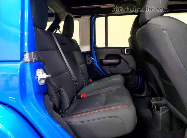 1C4HJXFN7PW637602 2023 JEEP WRANGLER Blue Вид задньої частини салону