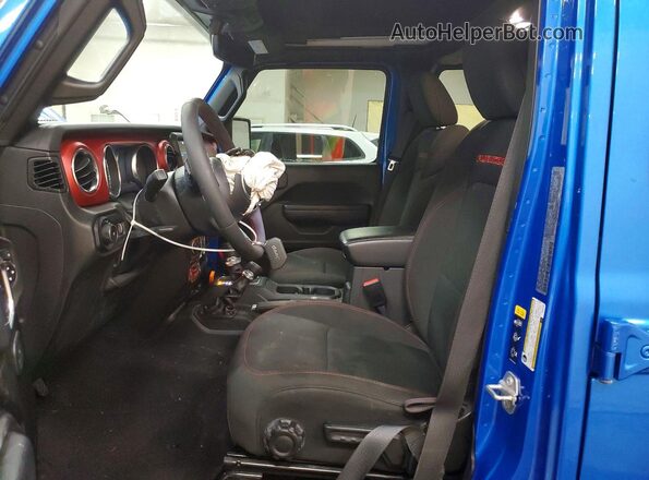 1C4HJXFN7PW637602 2023 JEEP WRANGLER Blue Вид салону спереду
