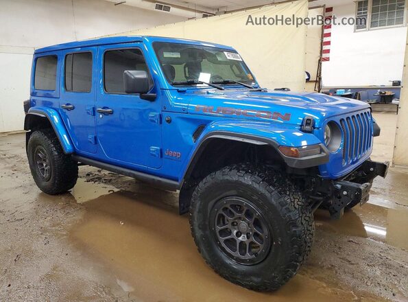 1C4HJXFN7PW637602 2023 JEEP WRANGLER Blue Передня права чверть