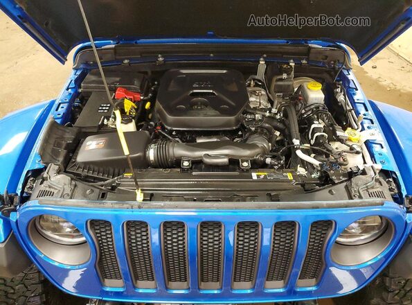 1C4HJXFN7PW637602 2023 JEEP WRANGLER Blue Вид підкапотного простору