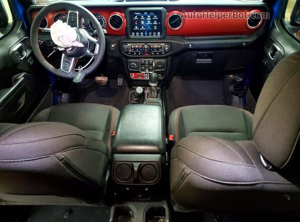 1C4HJXFN7PW637602 2023 JEEP WRANGLER Blue Вид панелі приладів
