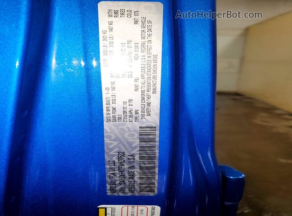 1C4HJXFN7PW637602 2023 JEEP WRANGLER Blue Вид наклейки з VIN-кодом