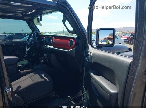 1C4HJXFN8PW600607 2023 JEEP WRANGLER Gray Widok wnętrza z przodu