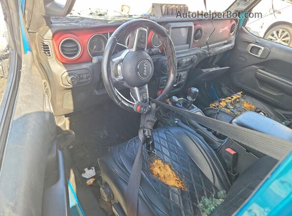 1C4HJXFNXLW351298 2020 JEEP WRANGLER Turquoise Вид панелі приладів