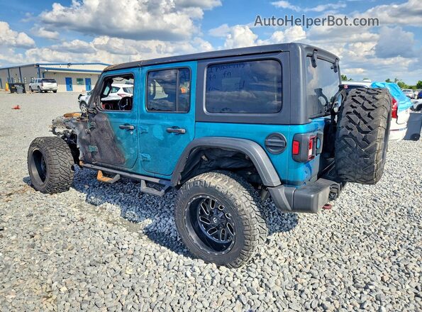 1C4HJXFNXLW351298 2020 JEEP WRANGLER Turquoise Задня ліва чверть