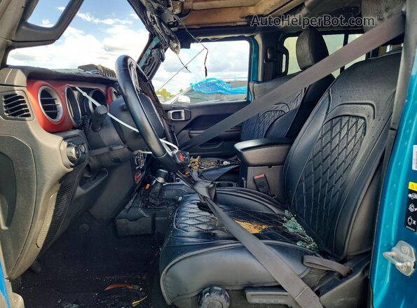 1C4HJXFNXLW351298 2020 JEEP WRANGLER Turquoise Вид салону спереду
