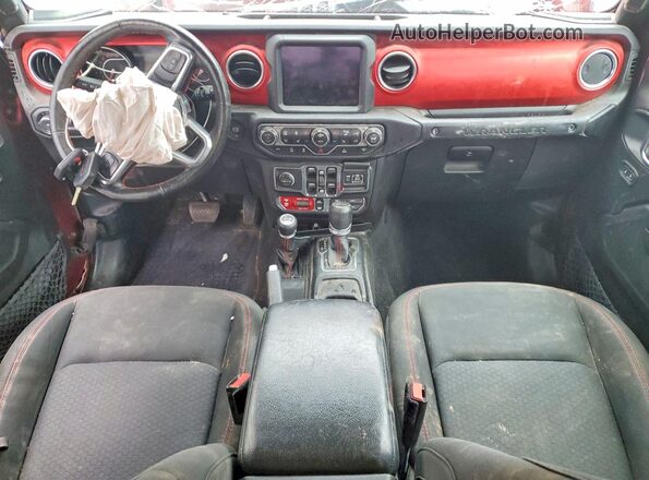 1C4HJXFNXMW652607 2021 JEEP WRANGLER Burgundy Vista del salpicadero