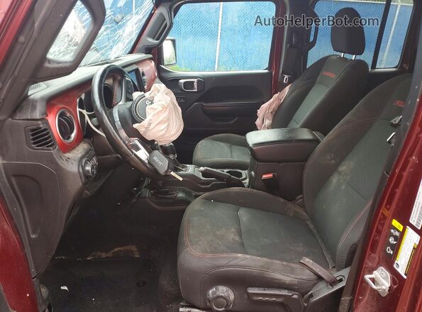 1C4HJXFNXMW652607 2021 JEEP WRANGLER Burgundy Vista interior delantera