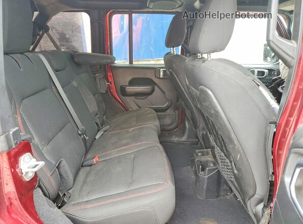 1C4HJXFNXMW652607 2021 JEEP WRANGLER Burgundy Vista interior trasera