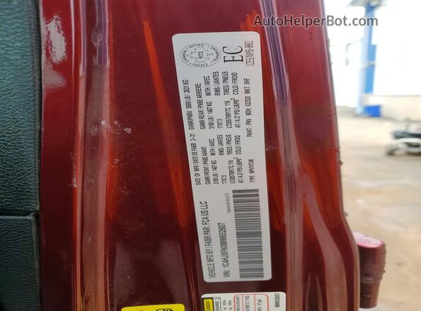 1C4HJXFNXMW652607 2021 JEEP WRANGLER Burgundy Vista interior de 360 grados