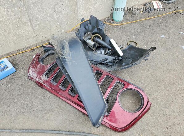 1C4HJXFNXMW652607 2021 JEEP WRANGLER Burgundy Vista de la etiqueta del VIN