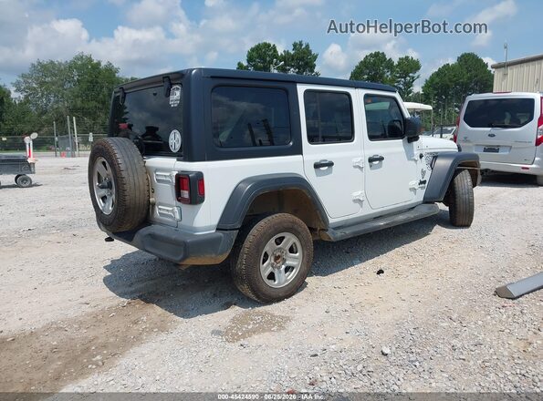 1C4HJXKN2MW698180 2021 JEEP WRANGLER UNLIMITED Белый Задняя правая четверть