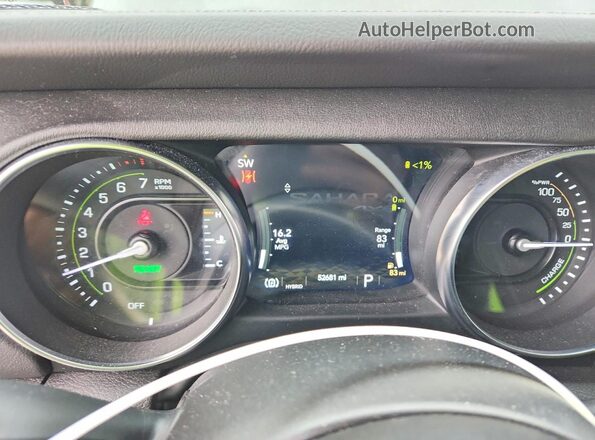 1C4JJXP60PW699061 2023 JEEP WRANGLER Gray Вид щитка приладів