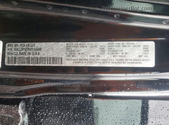 1C4JJXP65PW514468 2023 JEEP WRANGLER Black Շարժիչի բաժամունքի տեսք