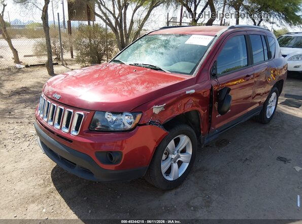 1C4NJCBA0GD525671 2016 JEEP COMPASS Красный Передняя левая четверть