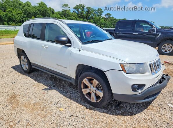1C4NJCBA0GD609330 2016 JEEP COMPASS Белый Передняя правая четверть