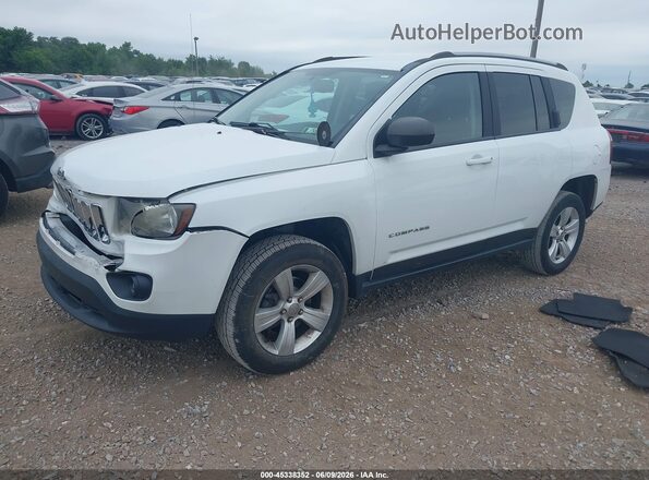 1C4NJCBA2GD633967 2016 JEEP COMPASS White წინა მარცხენა ხედი სამი მეოთხედიდან