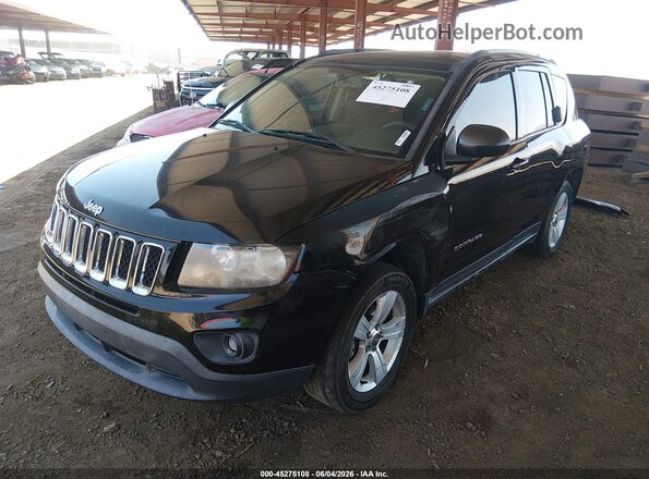 1C4NJCBA3GD641401 2016 JEEP COMPASS Black Առջևի ձախ երեք քառորդ տեսարան
