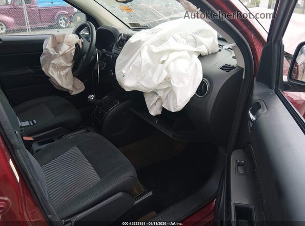 1C4NJCBA4GD705719 2016 JEEP COMPASS Red წინა სალონის ხედი