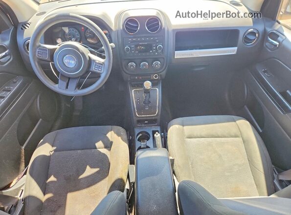 1C4NJCBA4GD743533 2016 JEEP COMPASS Black Առջևի վահանակի տեսք