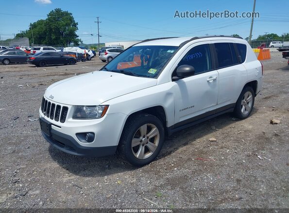 1C4NJCBA6GD742755 2016 JEEP COMPASS White Առջևի ձախ երեք քառորդ տեսարան