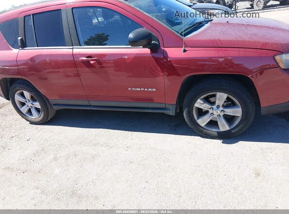 1C4NJCBA8GD666651 2016 JEEP COMPASS Бордовый Вид спереди