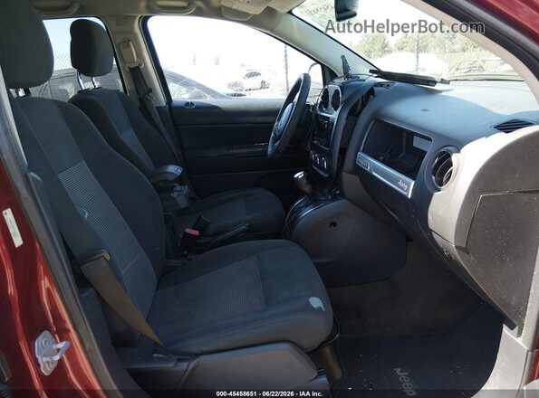 1C4NJCBA8GD666651 2016 JEEP COMPASS Бордовый Вид салона спереди
