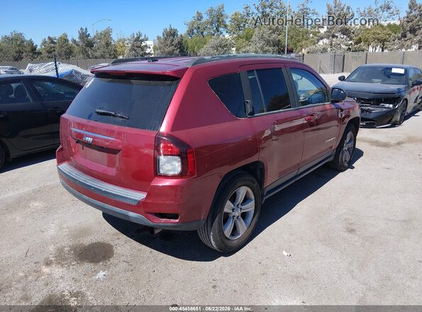 1C4NJCBA8GD666651 2016 JEEP COMPASS Бордовый Задняя правая четверть