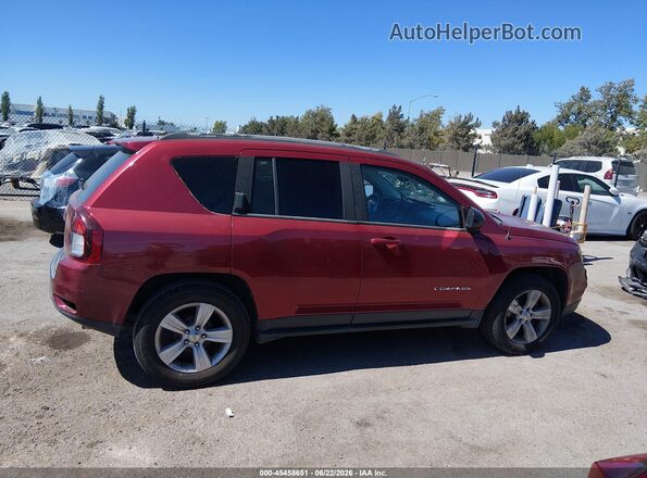 1C4NJCBA8GD666651 2016 JEEP COMPASS Бордовый Вид задней части салона