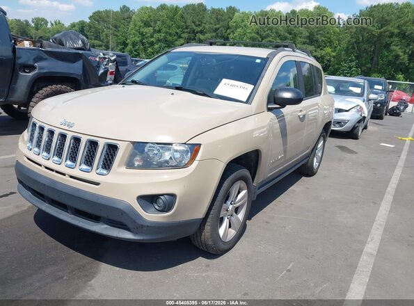 1C4NJCBA8GD815284 2016 JEEP COMPASS Желто-коричневый Передняя левая четверть