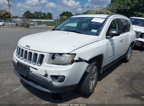1C4NJCBAXGD560654 2016 JEEP COMPASS White წინა მარცხენა ხედი სამი მეოთხედიდან