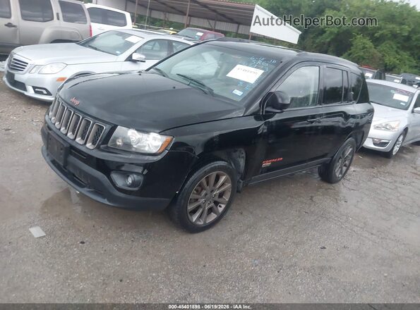 1C4NJCBB7GD688973 2016 JEEP COMPASS Black წინა მარცხენა ხედი სამი მეოთხედიდან