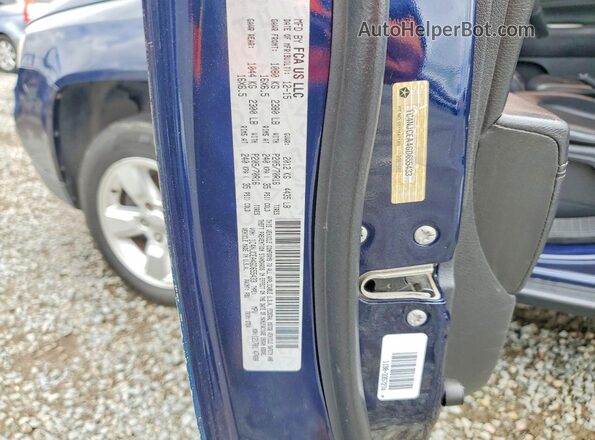 1C4NJCEA4GD655433 2016 JEEP COMPASS Blue Vista de la etiqueta del VIN