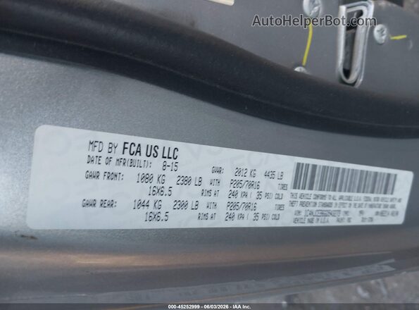 1C4NJCEB6GD543273 2016 JEEP COMPASS Silver Widok komory silnika