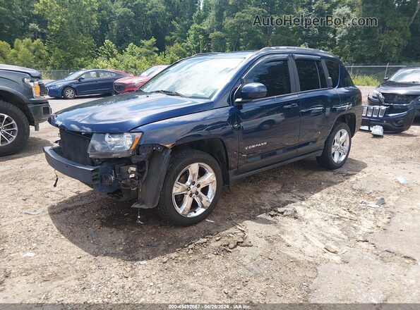 1C4NJCEB6GD582980 2016 JEEP COMPASS Blue წინა მარცხენა ხედი სამი მეოთხედიდან
