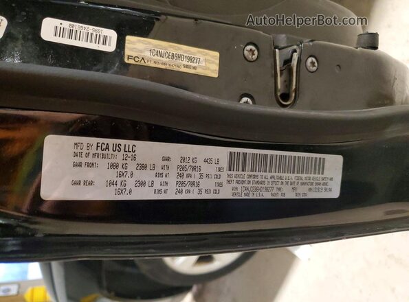 1C4NJCEB6HD198277 2017 JEEP COMPASS Black 