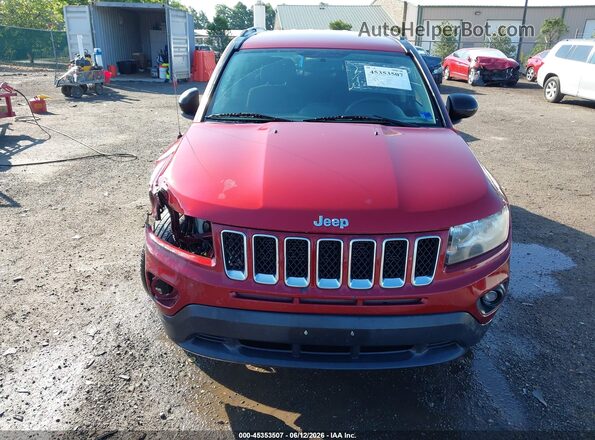 1C4NJDBB3GD723188 2016 JEEP COMPASS Бордовый Вид задней части салона