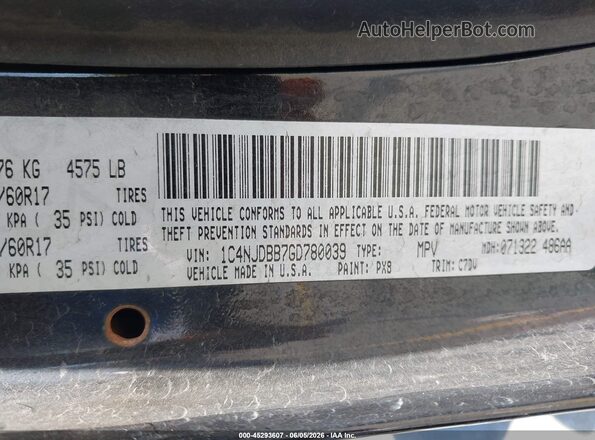1C4NJDBB7GD780039 2016 JEEP COMPASS Black Engine compartment view