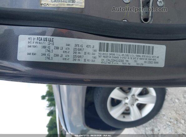 1C4NJDEB4HD162383 2017 JEEP COMPASS Gray Engine compartment view