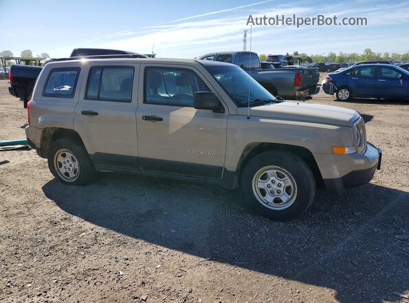 1C4NJPAA4HD187623 2017 JEEP PATRIOT Желто-коричневый Передняя правая четверть