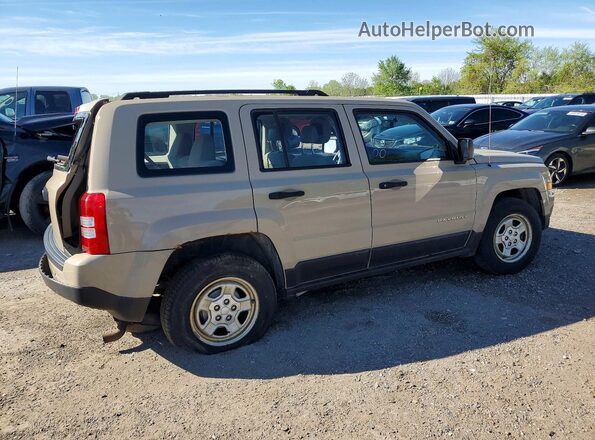 1C4NJPAA4HD187623 2017 JEEP PATRIOT Желто-коричневый Задняя правая четверть