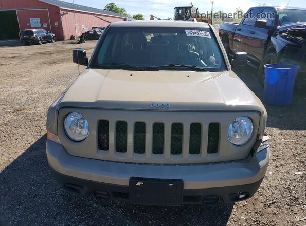1C4NJPAA4HD187623 2017 JEEP PATRIOT Желто-коричневый Вид спереди